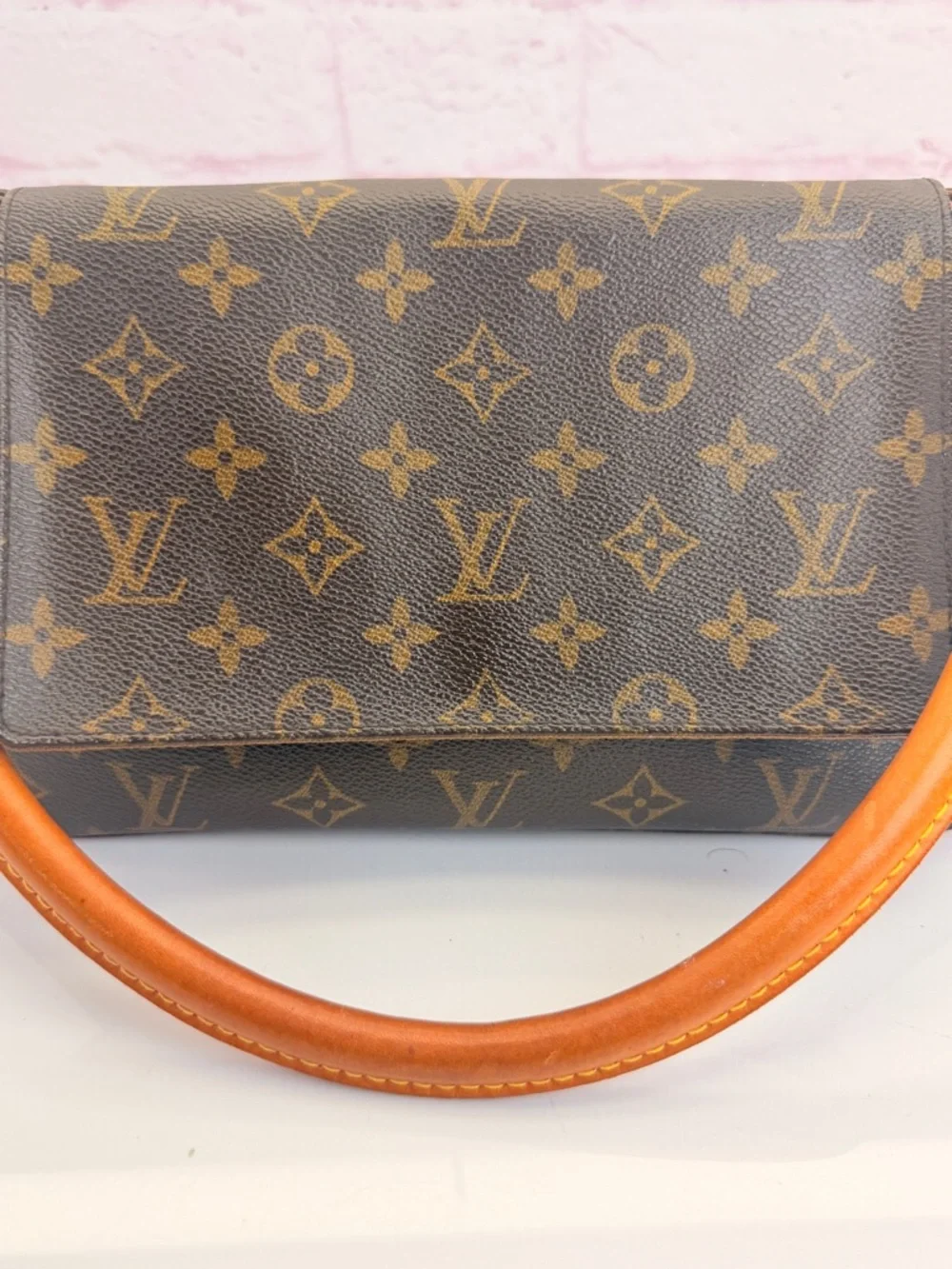 Authentic Louis Vuitton Monogram Mini Looping Loop PM Canvas Shoulder Bag
